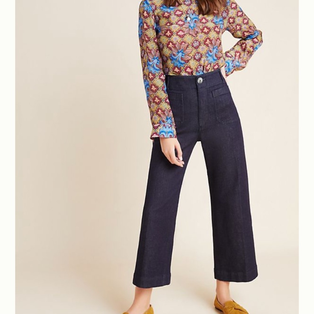 Anthropology flared jeans